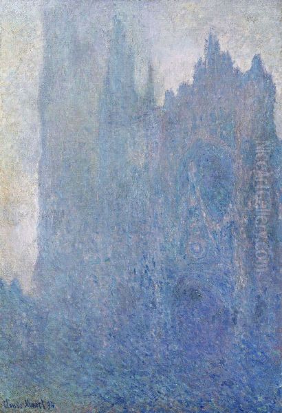 Rouen Cathedral, Fog Oil Painting by Claude Monet