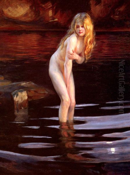 At dusk Oil Painting by Paul Emile Chabas