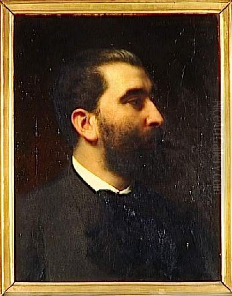 Jose-Maria de Heredia Oil Painting by Emile Levy