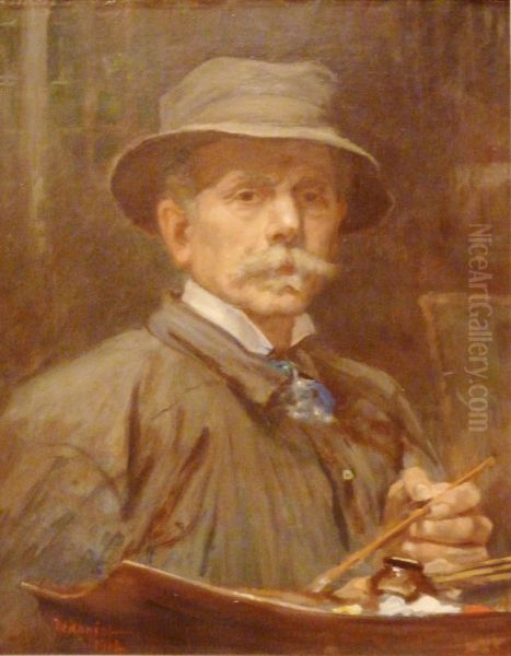 Portrait de l'auteur Oil Painting by Pierre-Georges Jeanniot