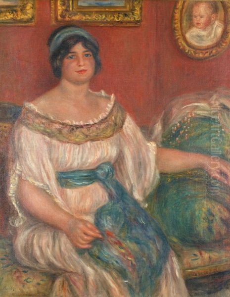 Portrait of Madame Colonna Romano Oil Painting by Pierre-Auguste Renoir