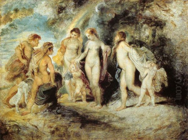 The Judgment of Paris Oil Painting by Peter Paul Rubens