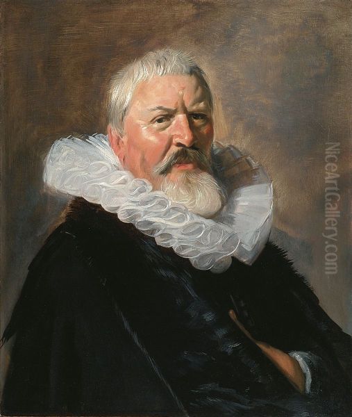 Portrait of Pieter Jacobsz. Olycan (1572-1658) Oil Painting by Frans Hals