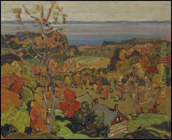 Autumn Afternoon Oil Painting by Franklin Carmichael