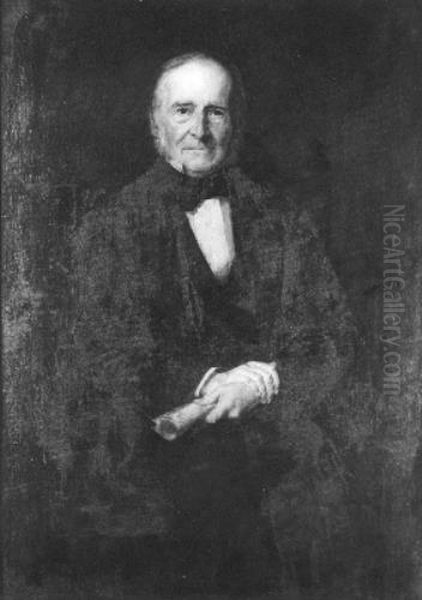 Portrait of Dr. G.F. Westerman, founder and director of Artis Oil Painting by Therese Schwartze