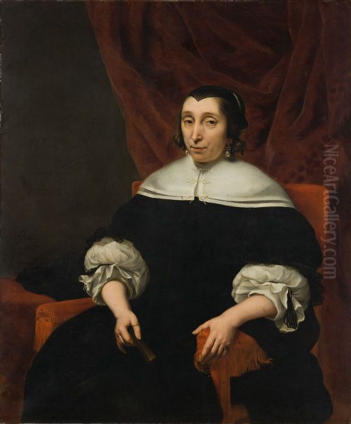 Elisabeth van der Voorde (1611-1677) Oil Painting by Ferdinand Bol