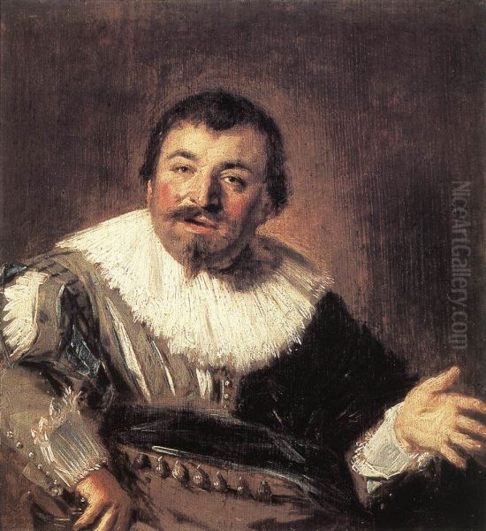 Portrait of Isaac Abrahamsz. Massa Oil Painting by Frans Hals