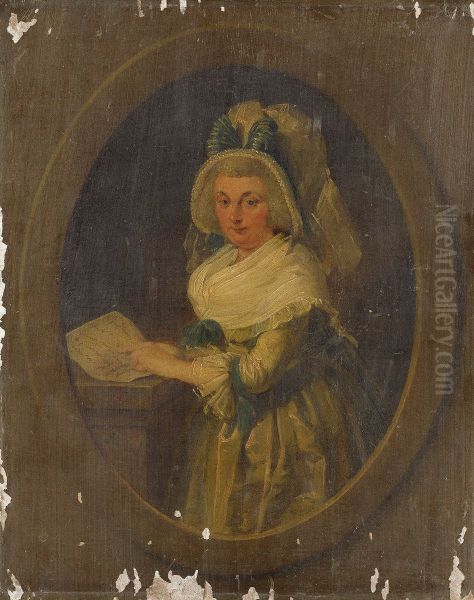 Anna Elisabeth Menkema (1751-1815) Oil Painting by Adriaan de Lelie