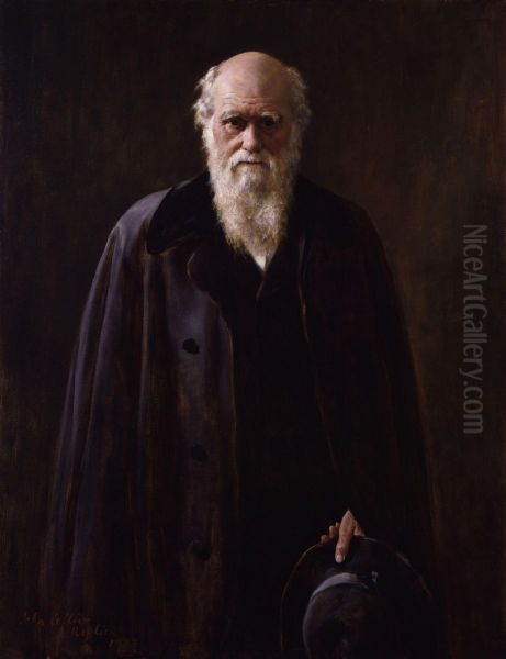 Charles Darwin Oil Painting by John Collier