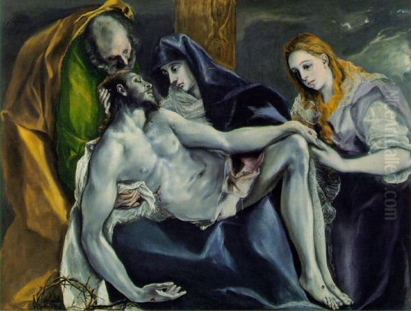 Pieta Oil Painting by El Greco