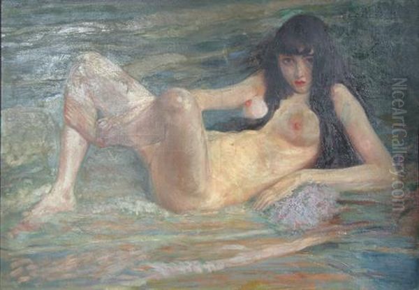 Nudo Di Donna Nell'acqua Oil Painting by Richard Carniel