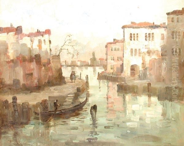 Canale Di Venezia Oil Painting by Richard Carniel