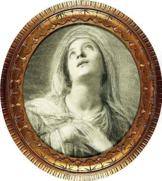 Madonna Oil Painting by Giovanni Carnovali Il Piccio