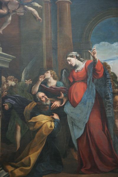 The Repentance of Saint Joseph Oil Painting by Alessandro Tiarini