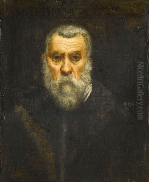 Autoportrait Oil Painting by Jacopo Tintoretto