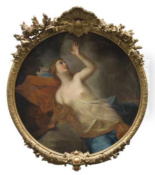 Juno or Allegory of the Element Air Oil Painting by Georg Engelhard Schroder