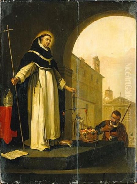 St Anthony, Archbishop of Florence Oil Painting by Thomas Wijck