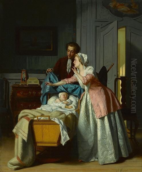 Hush Oil Painting by Jean Carolus