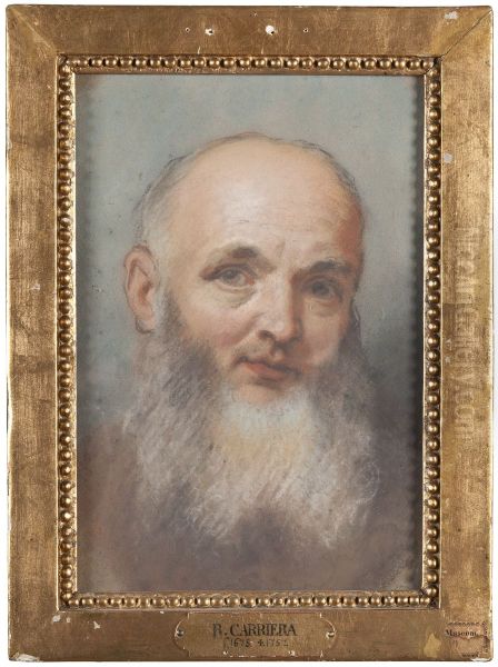 Head of an Old Man Oil Painting by Rosalba Carriera