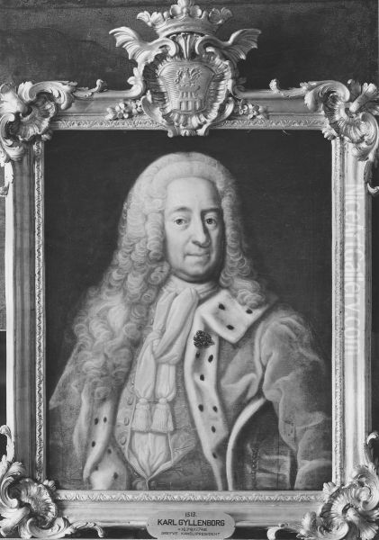 Carl Gyllenborg, 1679-1746 Oil Painting by Lorens Pasch the Elder