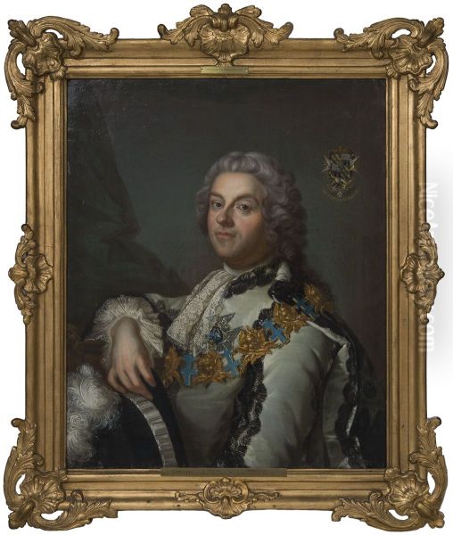 Carl Gustaf Tessin, 1695-1770 Oil Painting by Jakob Bjorck