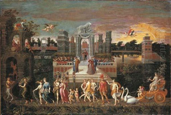 An Allegory Of The Triumph Of Spring Oil Painting by Antoine Caron