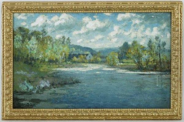 Paysage De Campagne Oil Painting by Henry Caron