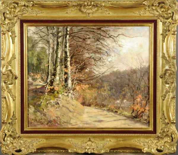 Chemin Au Rouge Cloitre Oil Painting by Joseph Caron