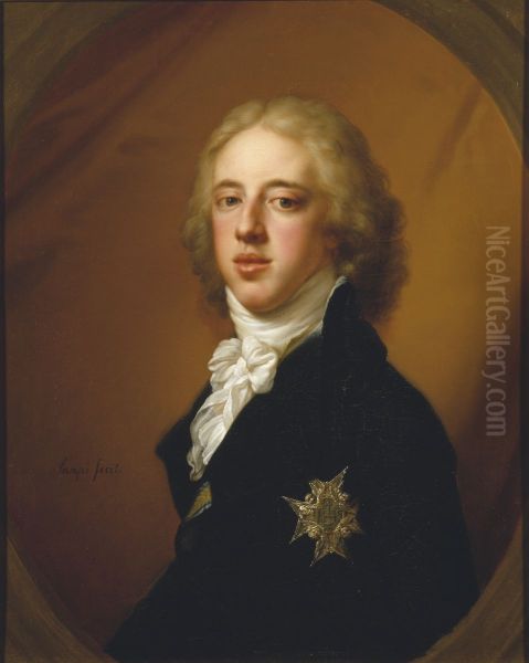 Gustav IV Adolf Oil Painting by Johann Baptist von Lampi the Elder