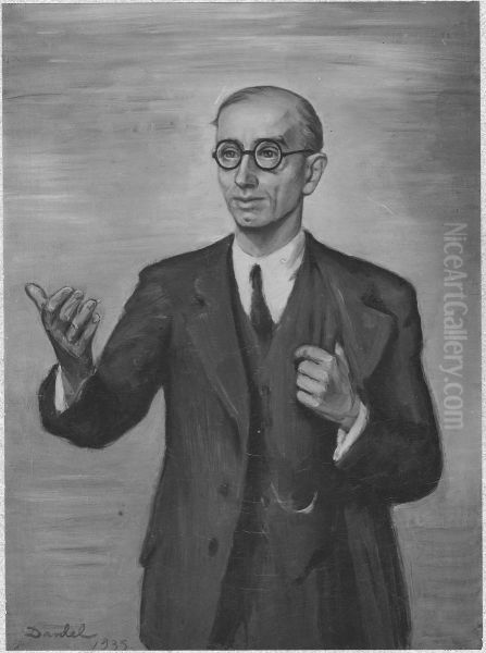 Ivan Bratt, 1878-1956 Oil Painting by Nils Von Dardel