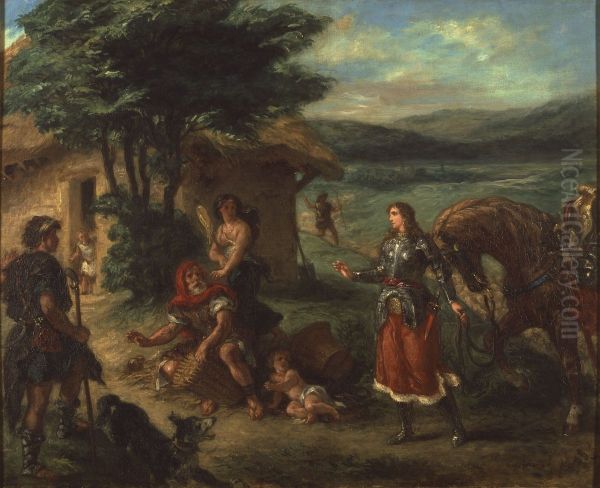 Erminia and the Shepherds Oil Painting by Eugene Delacroix