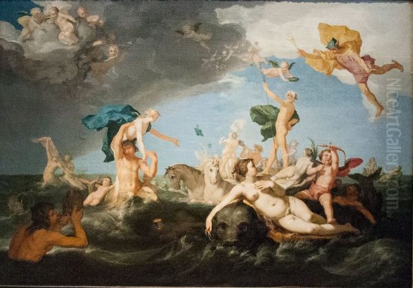 Triumph of Neptune Oil Painting by Abraham Bloemaert