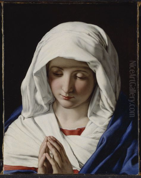 The Virgin praying Oil Painting by Giovanni Battista Salvi da Sassoferrato