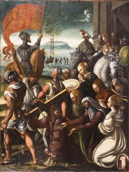 Scena Della Via Crucis Oil Painting by Vittore Carpaccio