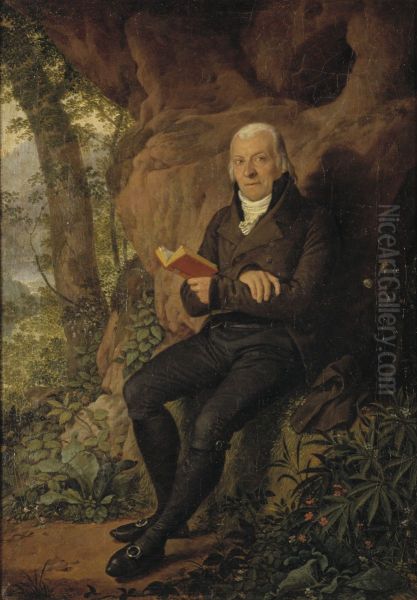 Portrait of a Man Oil Painting by Ferdinand Hartmann