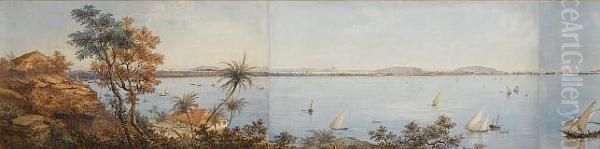 A Panorama Of Bombay From Malabar Hill Oil Painting by William Henry Carpendale