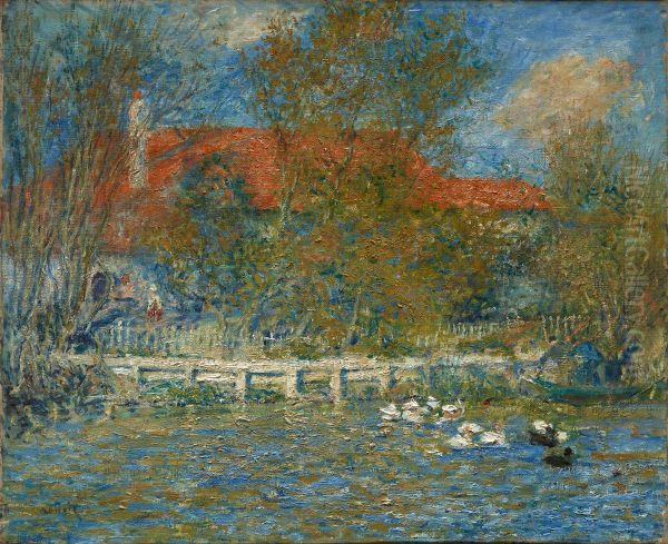 L'etang de canard Oil Painting by Pierre-Auguste Renoir