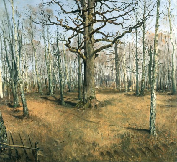 Wermsdorfer Wald Oil Painting by Ferdinand von Rayski