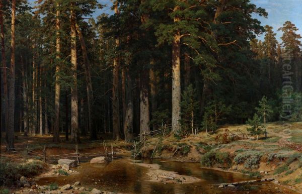 Ship Grove Oil Painting by Ivan Shishkin