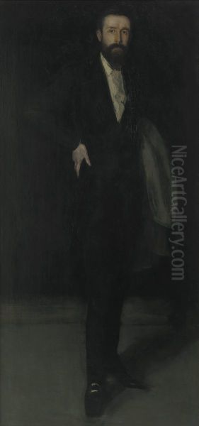 Portrait ofw:Frederick Richards Leyland Oil Painting by James McNeill Whistler