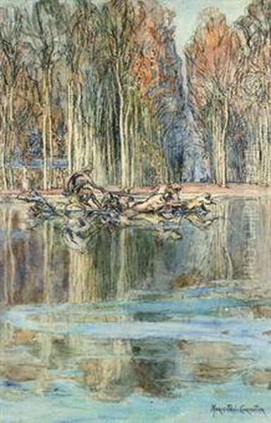 Bassin D'apollo, Versailles Oil Painting by Marie-Paule Carpentier