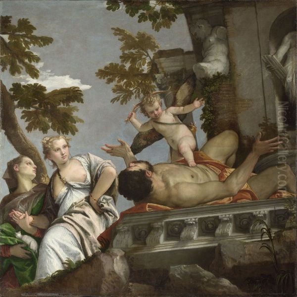 Scorn Oil Painting by Paolo Veronese