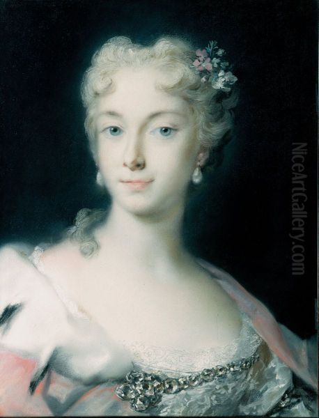 Maria Theresa, Archduchess of Habsburg Oil Painting by Rosalba Carriera