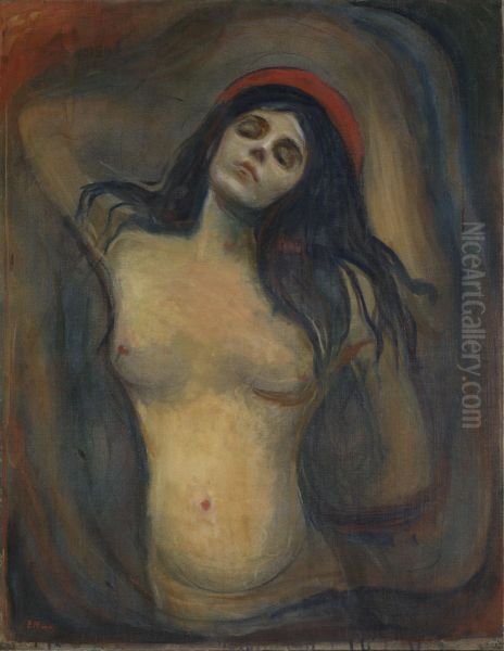 The Madonna Oil Painting by Edvard Munch