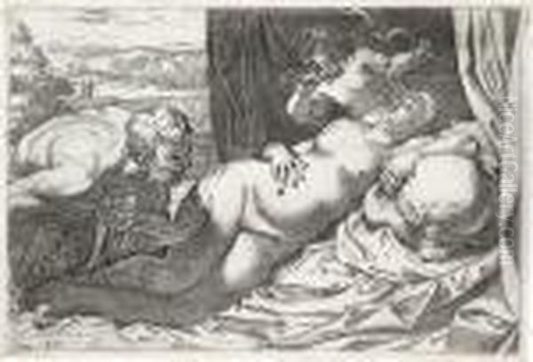 Jupiter And Antiope by Annibale Carracci