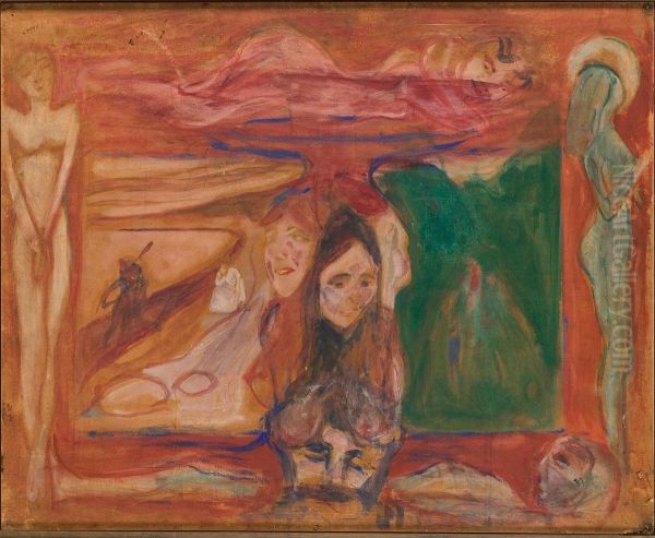 Symbolic Study Oil Painting by Edvard Munch