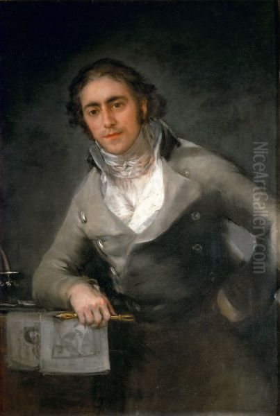 Portrait d'homme, dit aussi Portrait de Don Evaristo Perez de Castro (1778-1849) Oil Painting by Francisco Goya