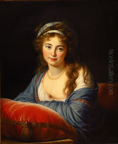 La comtesse Skavronskaia Oil Painting by Elisabeth Louise Vigee Le Brun