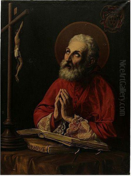 San Roberto Bellarmino Oil Painting by P. Gonzalo Carrasco Espinosa