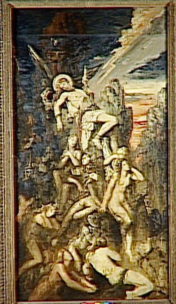 Prometheus Thunderstruck Oil Painting by Gustave Moreau